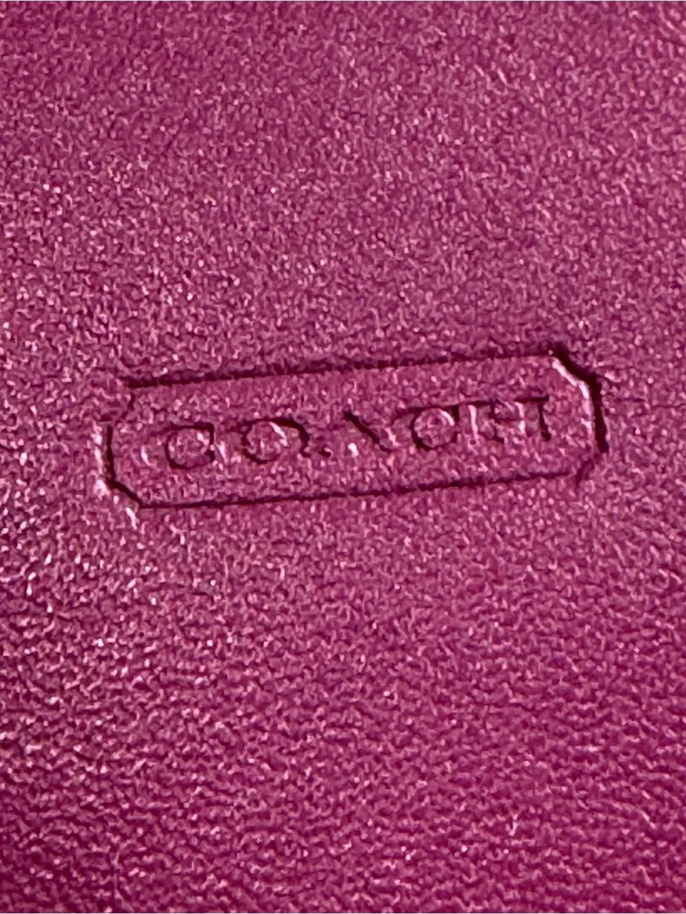 Coach Photo Frame Magenta & Purple Heart Keychain Charm Y2K